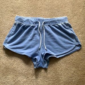 Faded blue lounge shorts